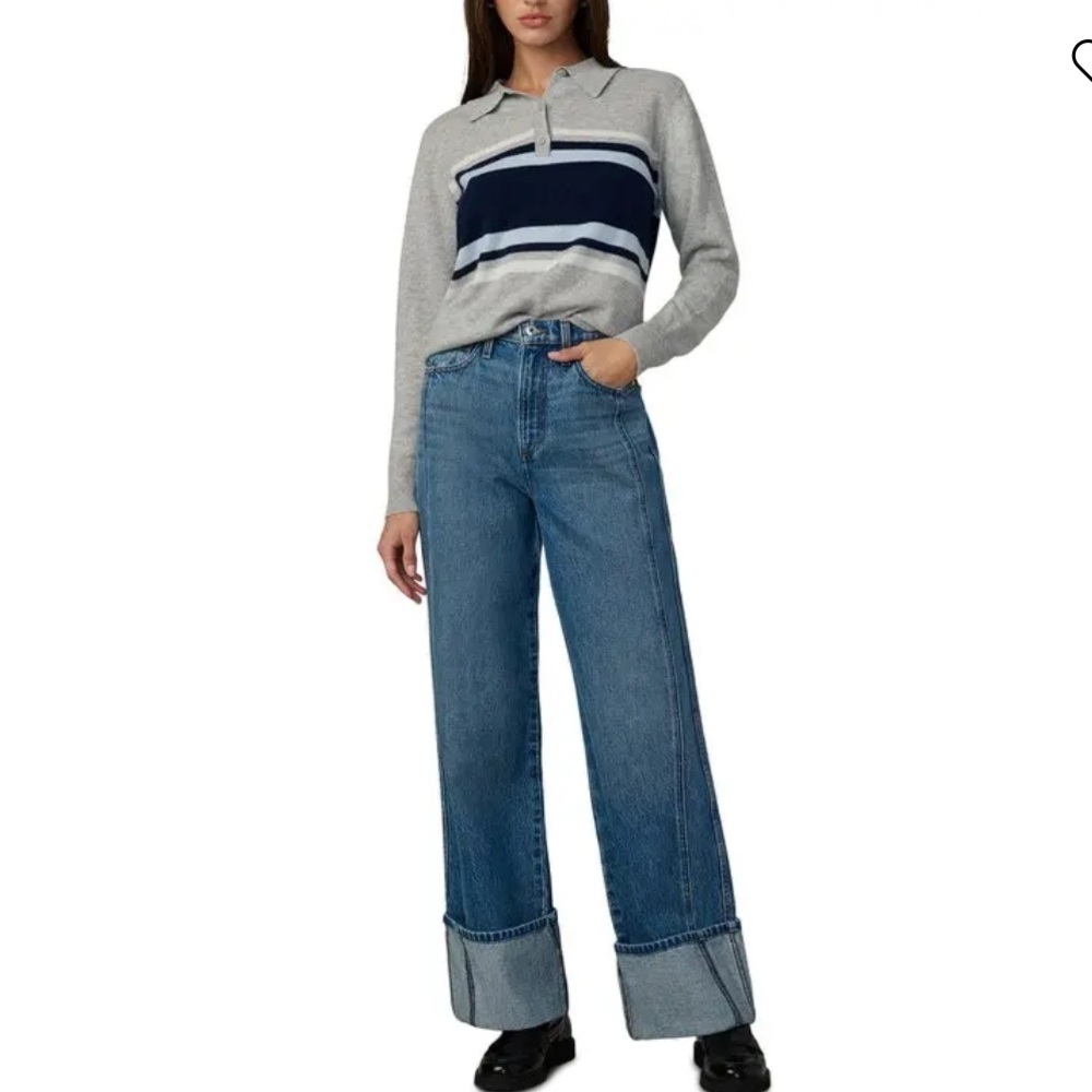 NWT JOE'S JEANS The Harlowe High Rise Wide Leg Jeans Classic Baggy - Picture 2 of 14